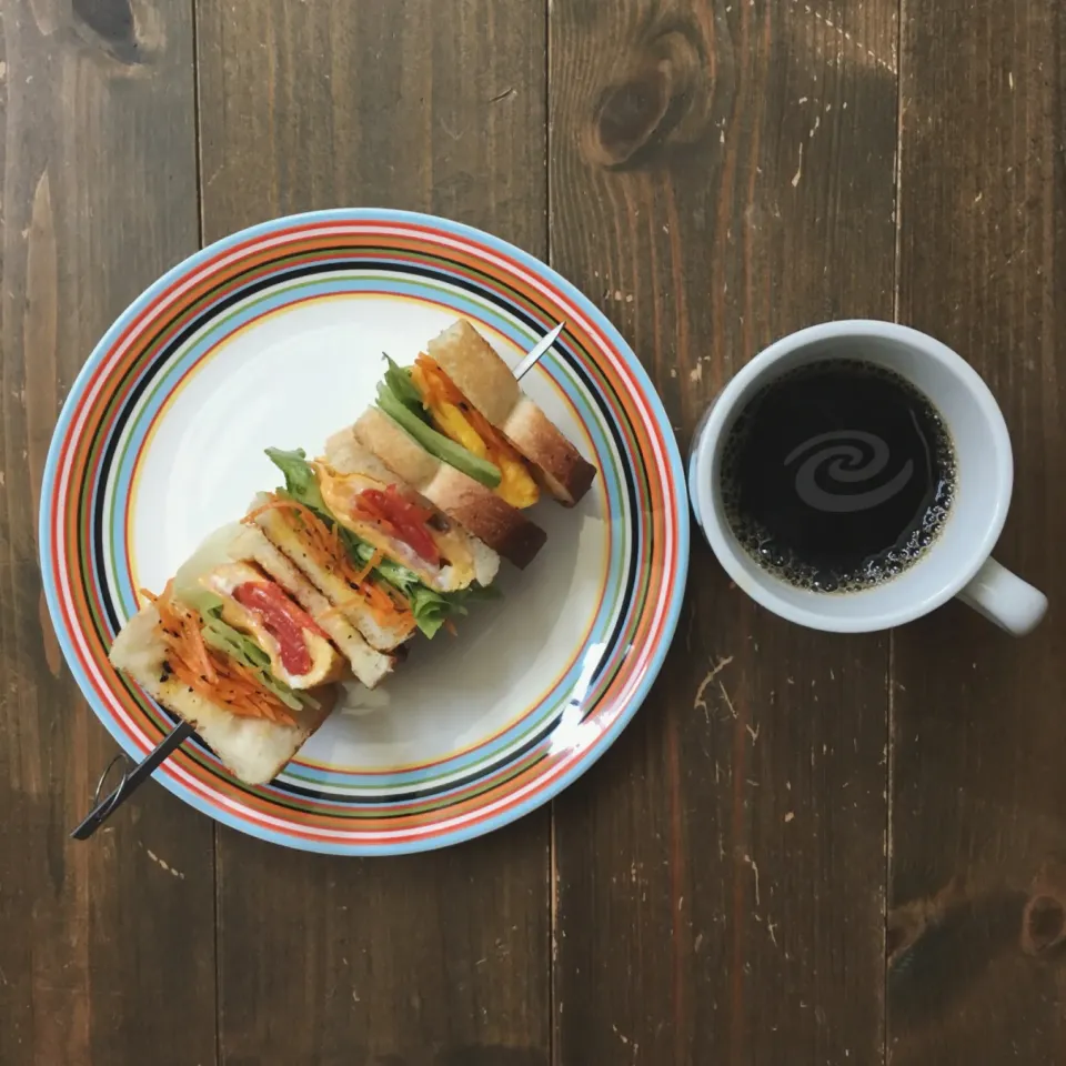 玄米おサンド&珈琲🥪☕️|七海さん