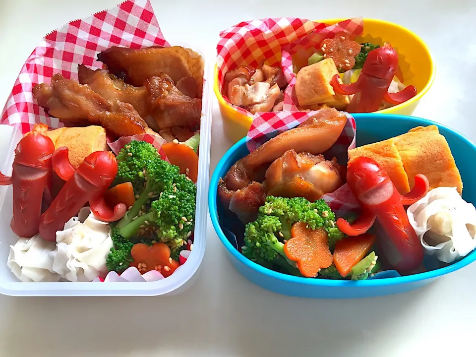 Snapdishの料理写真:#お弁当  #てりやきチキン #ソーセージン

もうすぐ2歳の姪っ子に初お弁当♡
 #ぱぱ弁|えり♡さん