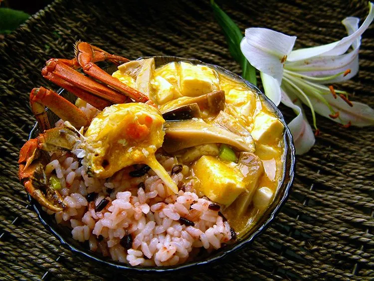 蟹黄豆腐 - braised tofu with crab roe|steven z.y.さん