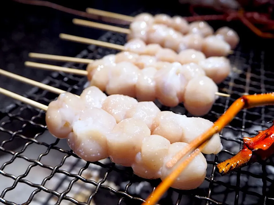 Snapdishの料理写真:いかとんびの串焼き🦑|t.suzunaさん