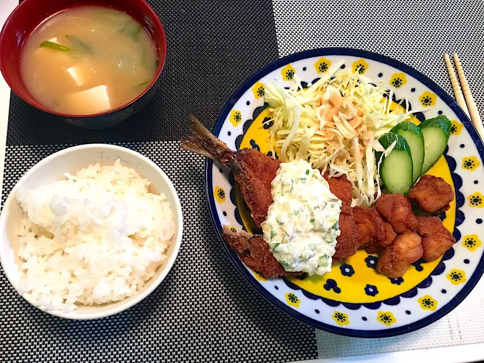 鰯フライと唐揚げ|りんこさん