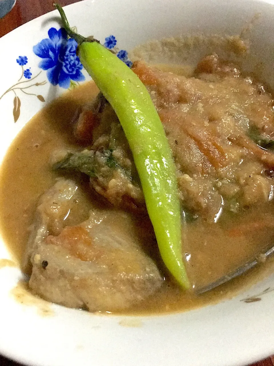 Our dinner for tonight:

Trevally (Sinigang sa Miso)  #alamhegz  #yummylicious #asimgoodness 🍽🐷👌🏻🐖🐷🐽🐽|Kamekawaさん