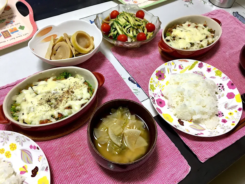 ブロッコリーと南瓜のチーズ焼きのご飯|みよさん