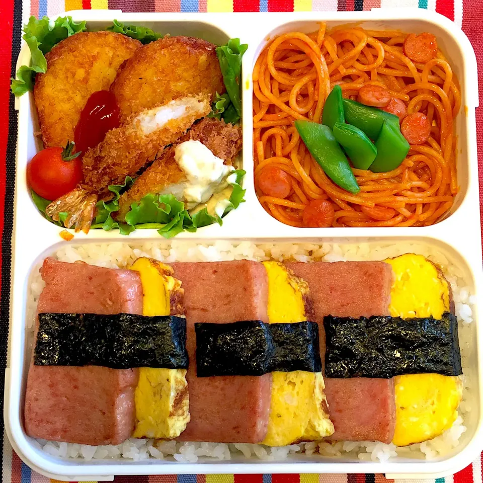 運動会弁当 #弁当記録 #スパム結び風#結んではいない|アチコさん