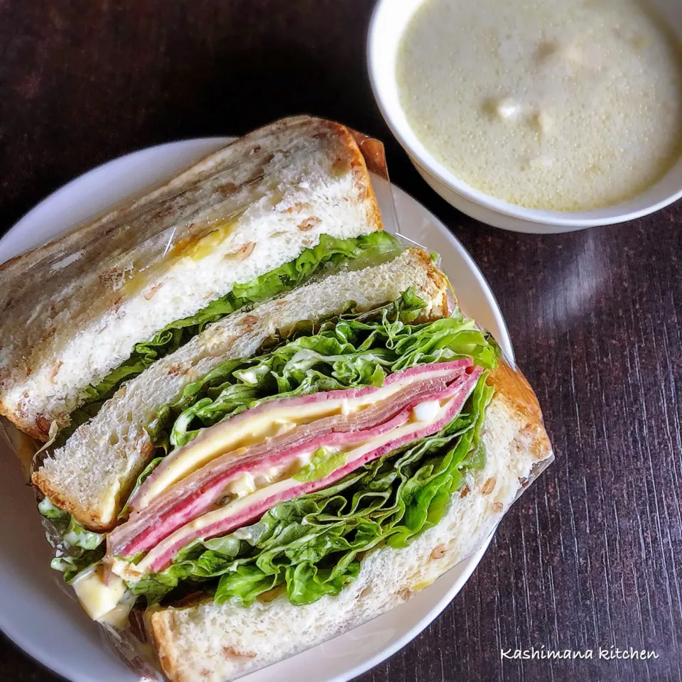 朝ご飯🥪|Kashimanakitchenさん