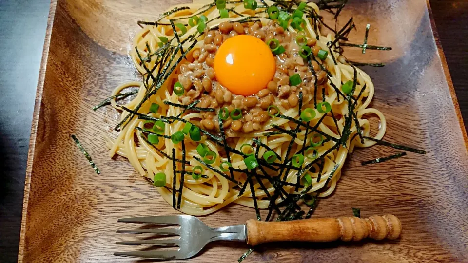 納豆パスタ🍝|Frau₍ᐢɞ̴̶̷ ·̮ ɞ̴̶̷ᐢ₎さん