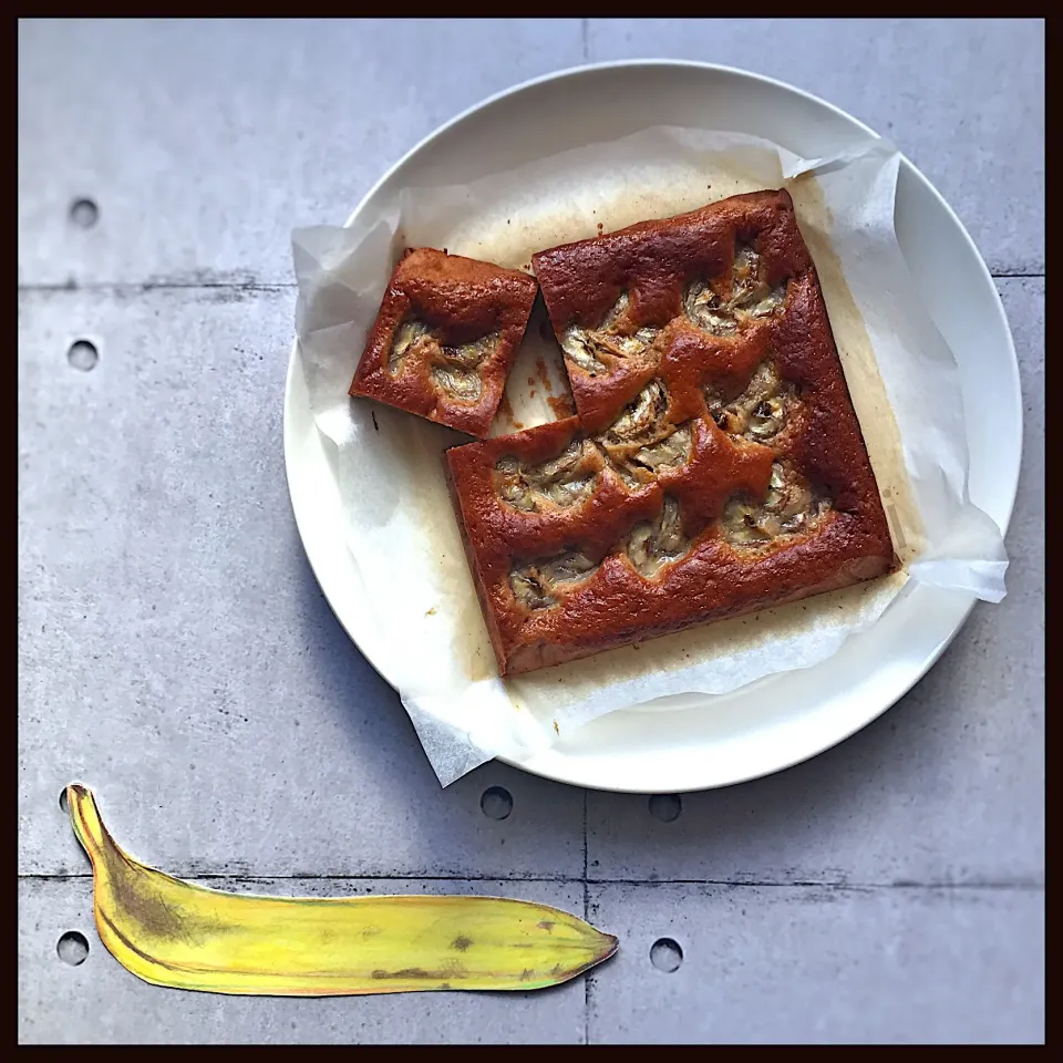 真希ちゃんの料理 ＨＭで簡単メープルバナナケーキ🍌|izoomさん