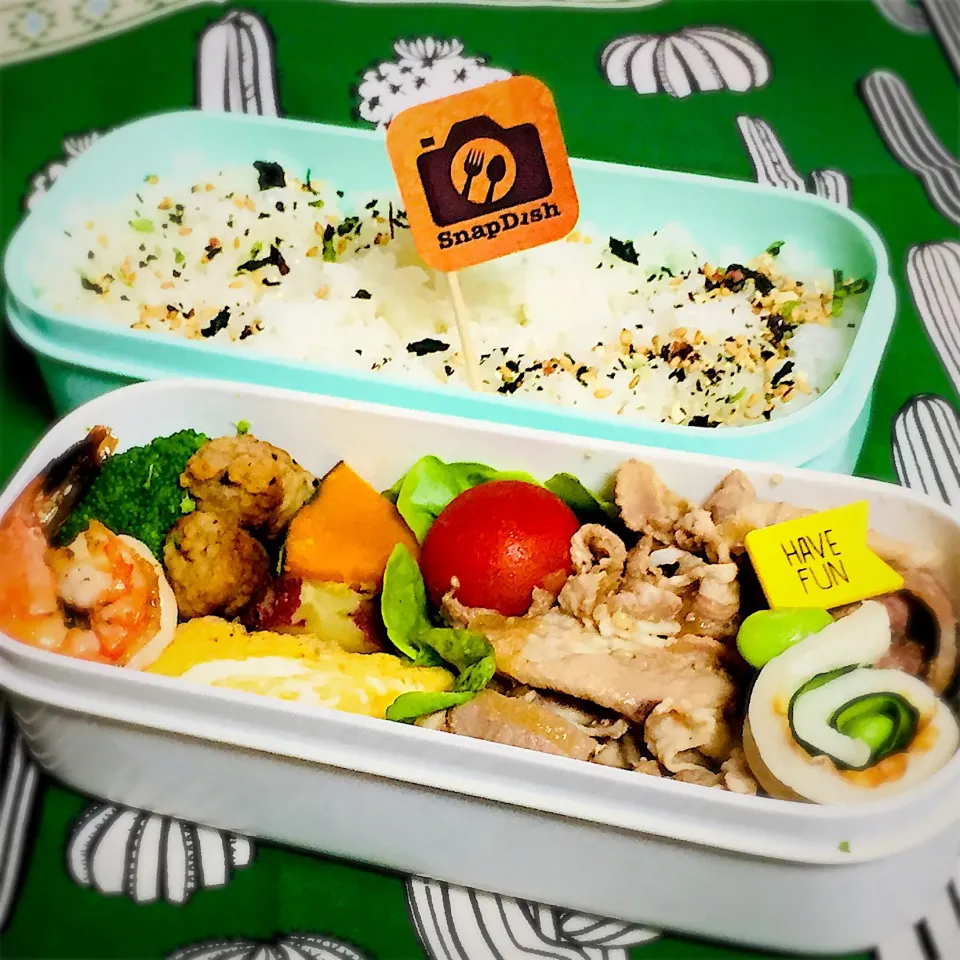 Snapdishの料理写真:体育祭⋆*お弁当~SnapDishお誕生日おめでとーーｯ❀|hiroeさん