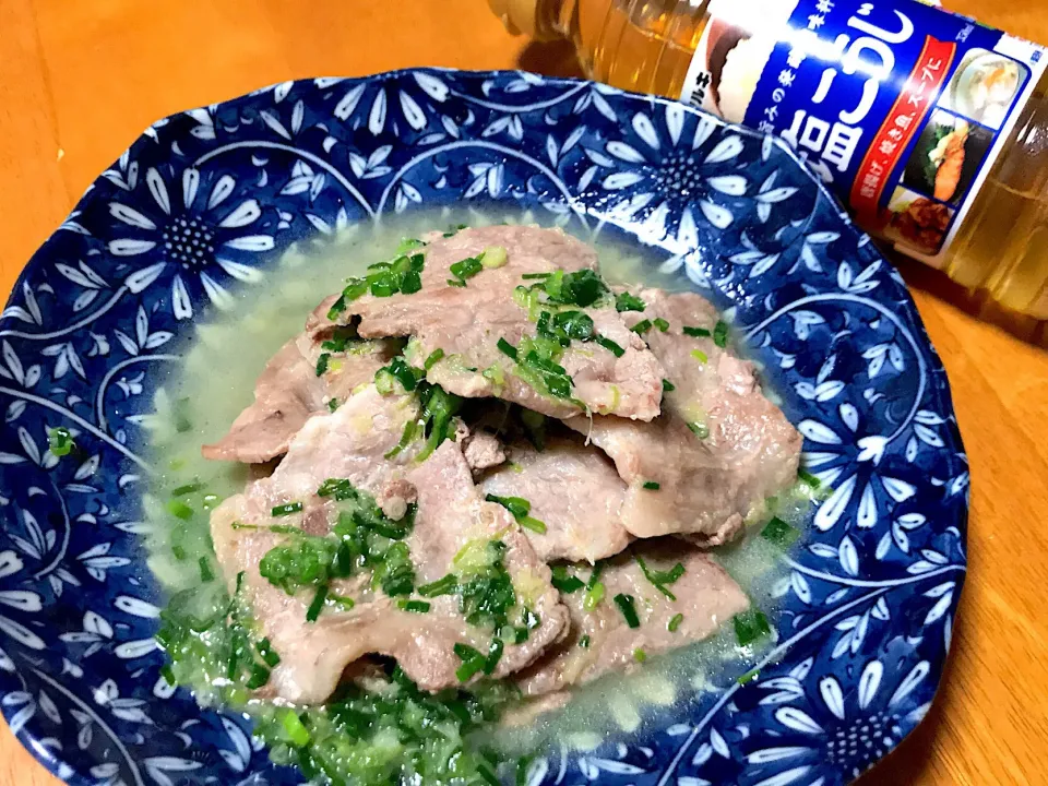 豚肉のねぎ塩麹焼き|misakiさん