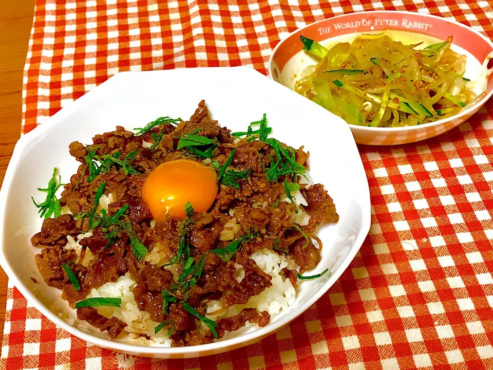 牛肉しぐれ煮丼〜♪|あんちゃんさん