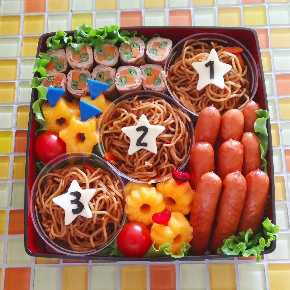 Snapdishの料理写真:運動会弁当2018その２|pinakoさん