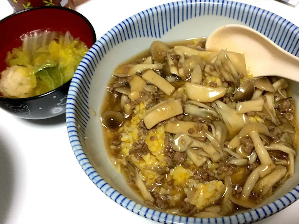 きのこあんかけチャーハン|あやさん