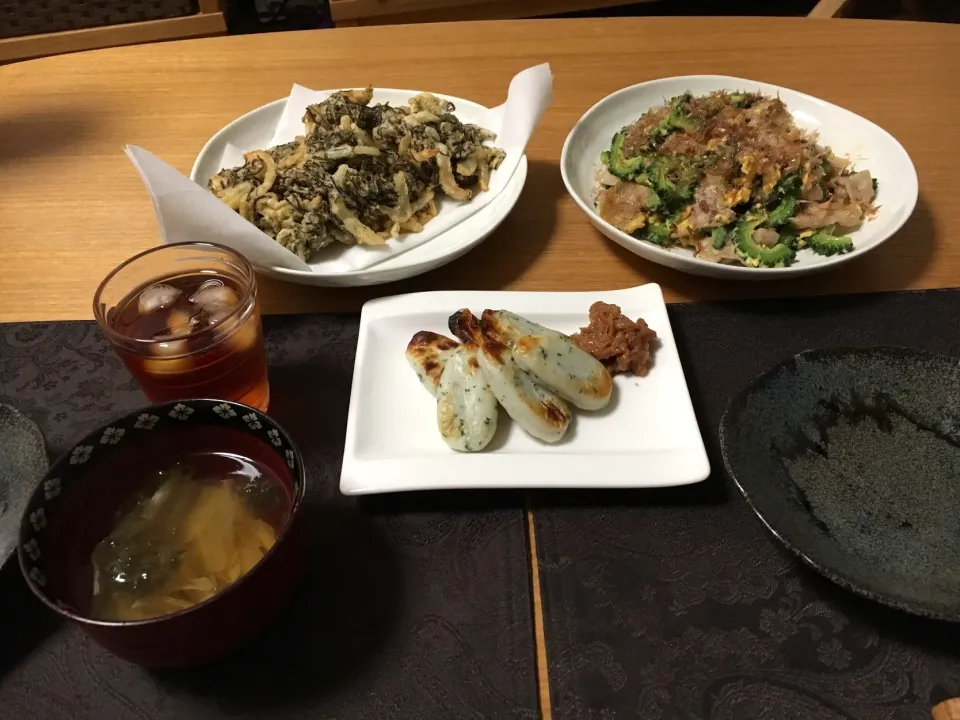 Snapdishの料理写真:沖縄な食卓🐥|csigapogiさん