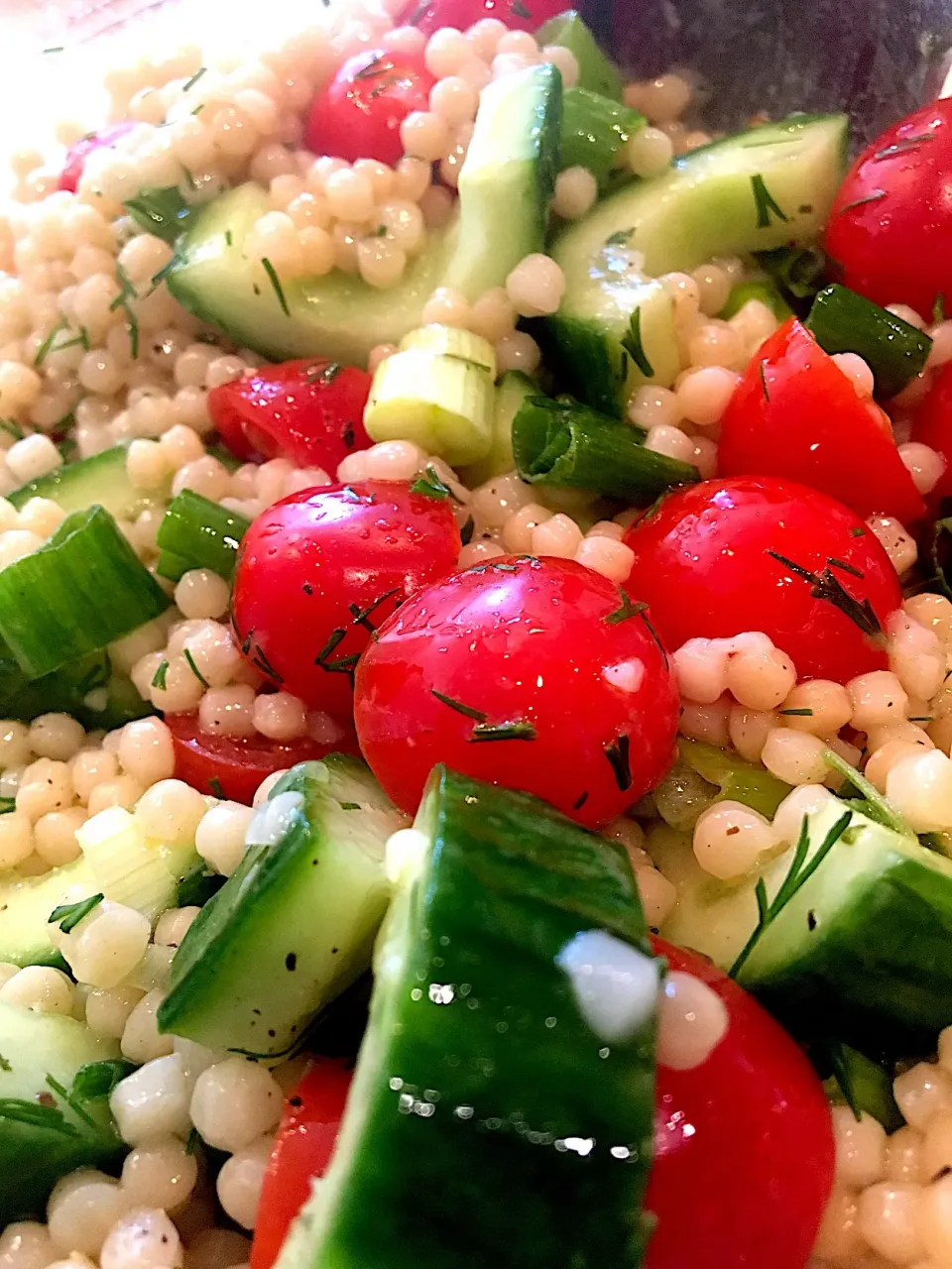 Dijon and dill couscous salad.|emilyDeSantoさん