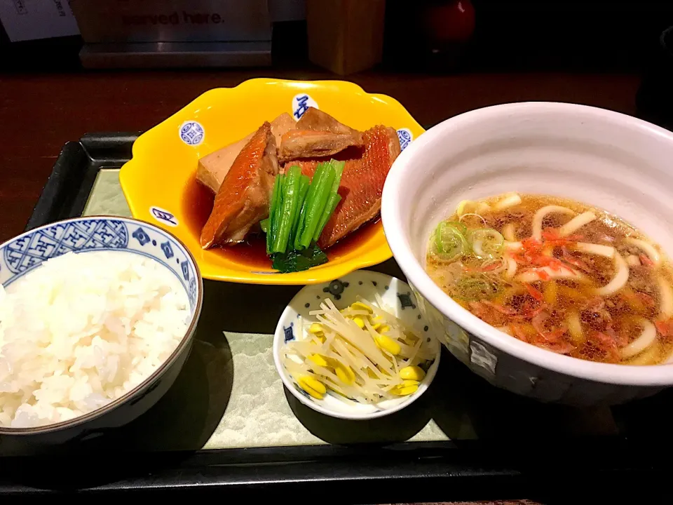 金目鯛の煮付け定食@三富魯久汁八(三越前)|yoooochanさん