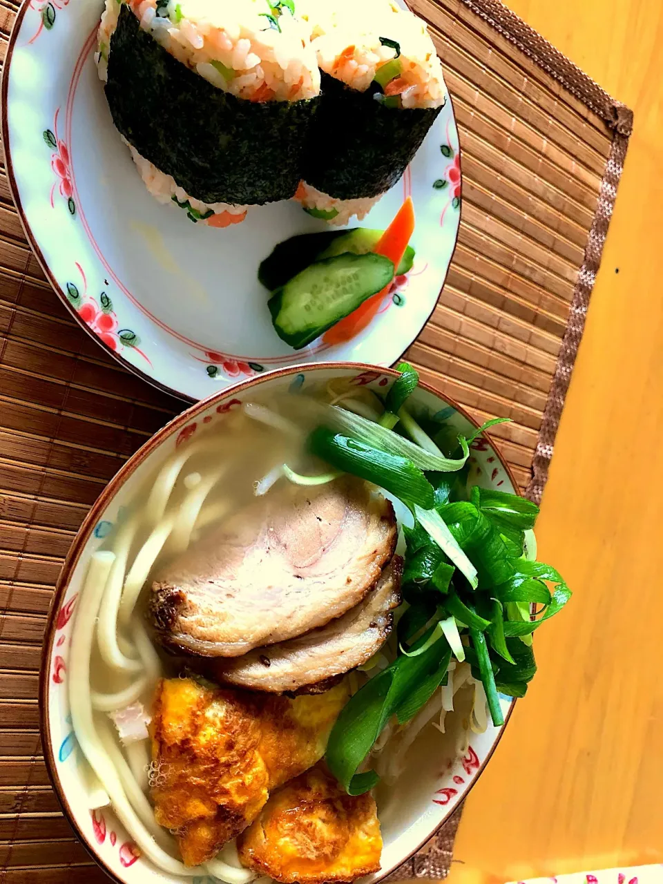 Snapdishの料理写真:#沖縄そばのランチ|愛ママさん