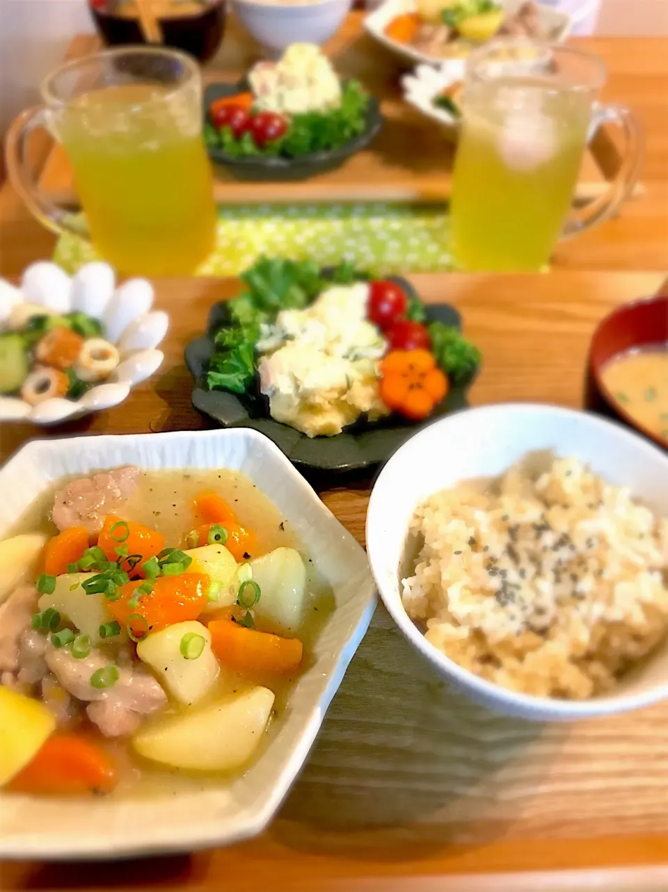 塩鶏じゃが定食♡|はるたそさん