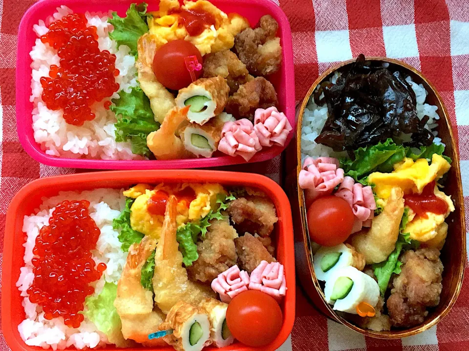 高3次女  お弁当🍱
小2  小4  お弁当🍱|しげっちさん