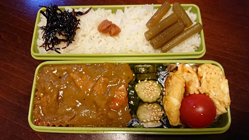 チキンカレー弁当
 #今日のお弁当|りょーさん