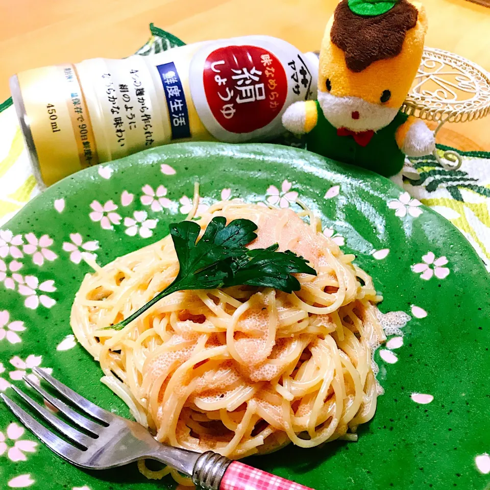 みずほさんの料理 絹しょうゆを使って"明太パスタ"|ＳＵＺＵＫＩさん