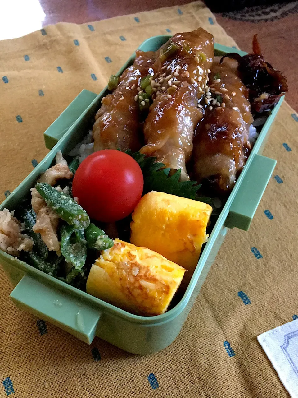 #卵焼き  #お弁当 #茄子の肉巻き|renharuruさん