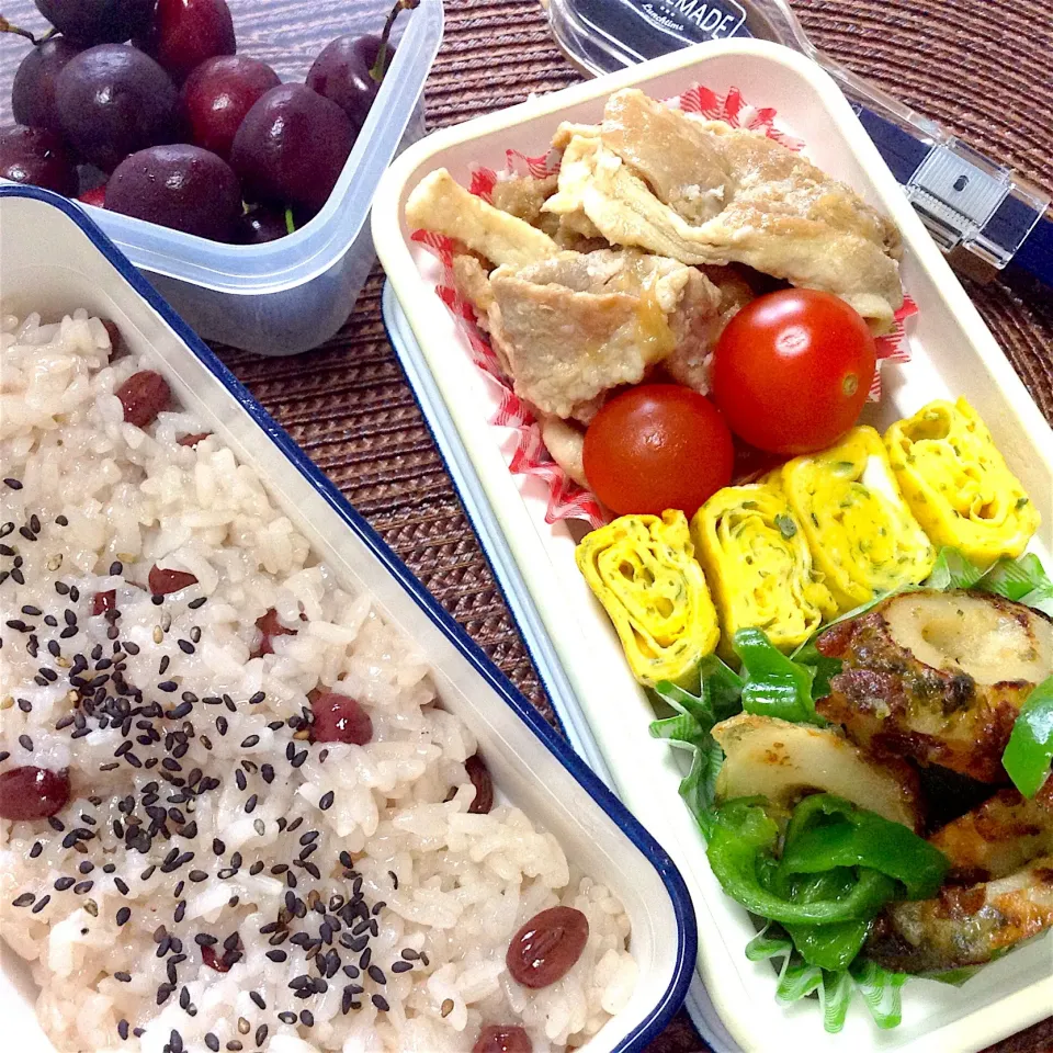 長女の中学弁当〜！
寝過ごした！焦ったー(汗)|yukoさん