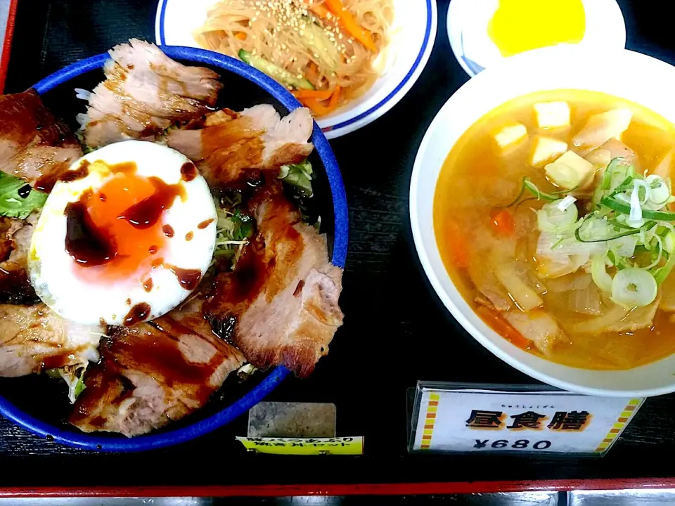 豚バラ炙り焼き丼セット|nyama1さん