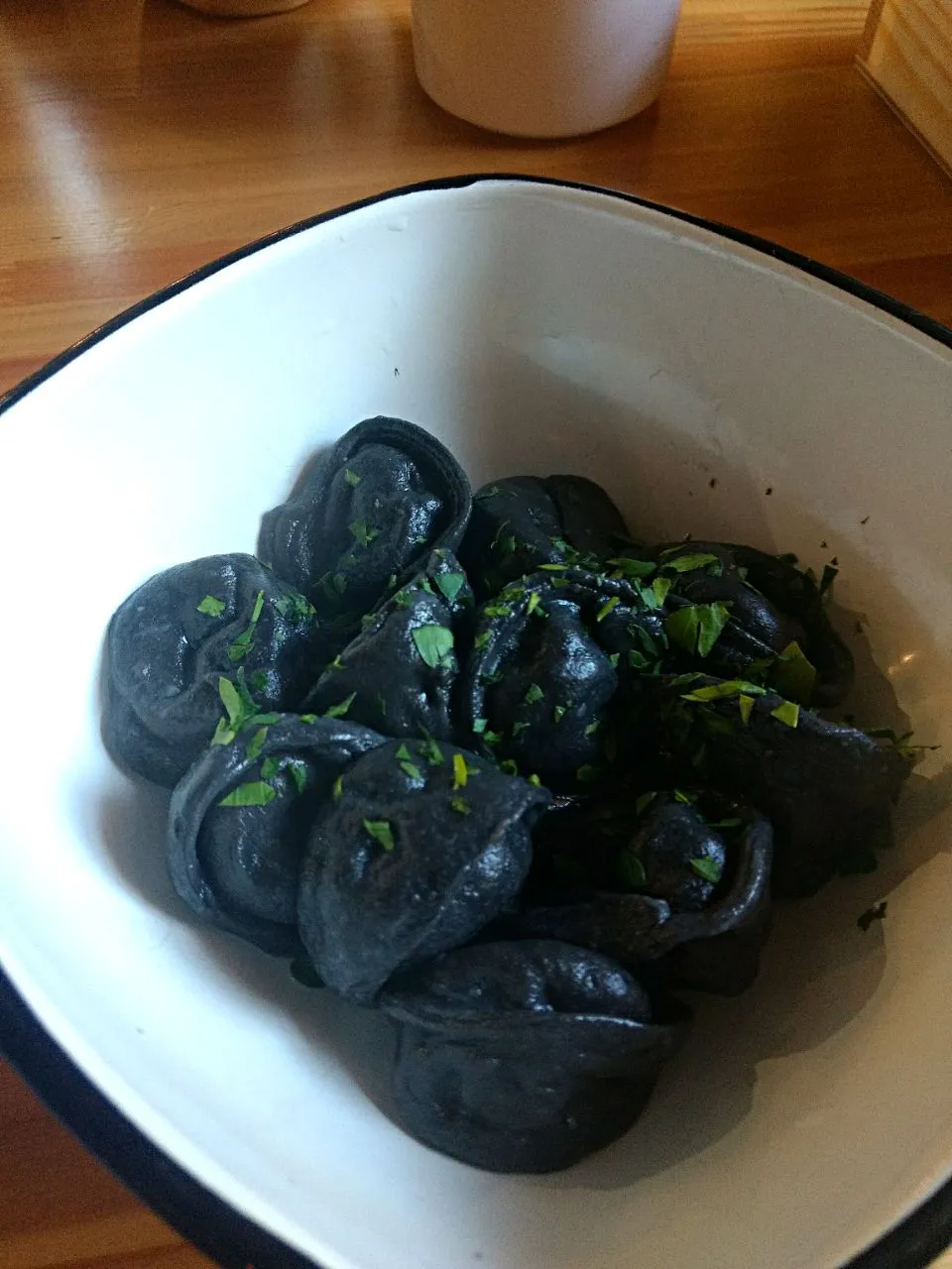 squid ink dumplings|Arisaさん