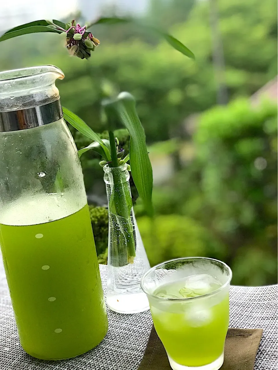 朝のおめざ
水出し緑茶🍵|シュトママさん