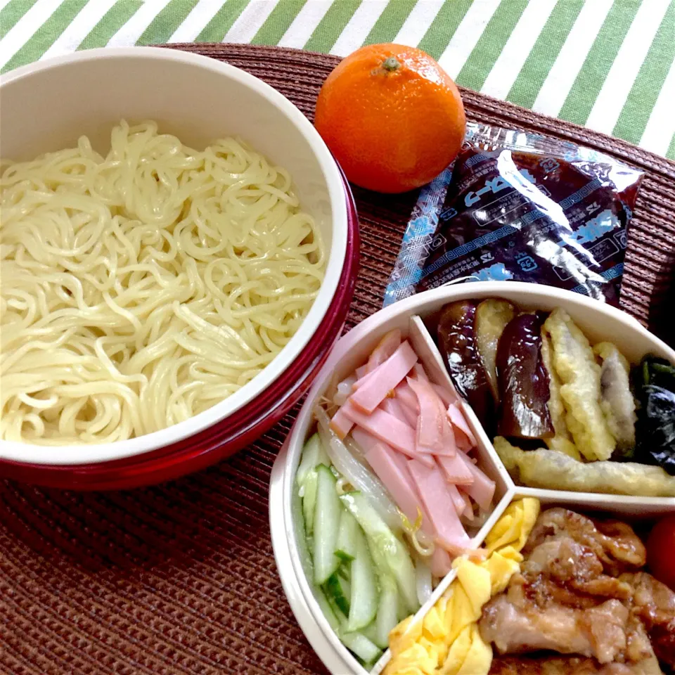 長女の中学弁当〜！
冷やし中華！朝練なのに寝坊して焦りまくった朝でした。|yukoさん