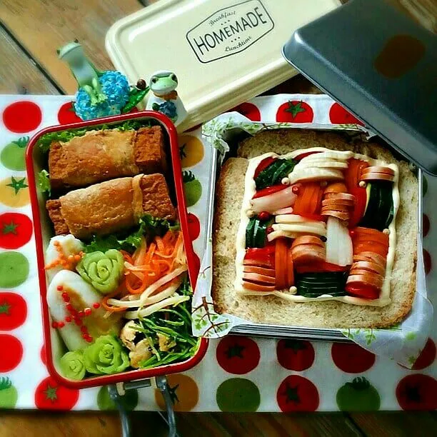 Snapdishの料理写真:旦那さんのお弁当♪|kyujaさん