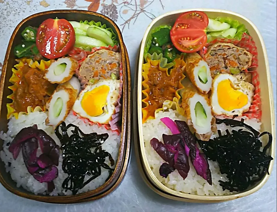 今日のお弁当🍱

二種類の巾着煮
タマゴ入
挽肉、人参、椎茸、蓮根、枝豆入り

ボルシチのシチューバージョン

子メロンの浅漬

オクラのおかか和え

きゅうり入り竹輪

塩🍅

#曲げわっぱ弁当
#今日のお弁当
#お弁当記録
#スタッフ弁当
#巾着煮|ボスママさん