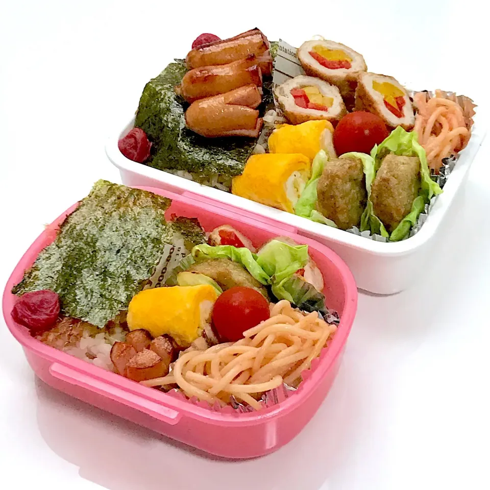 パパと娘っちのちょっとダイエットお弁当(^^)
 #お弁当  #麦ご飯|kakoさん