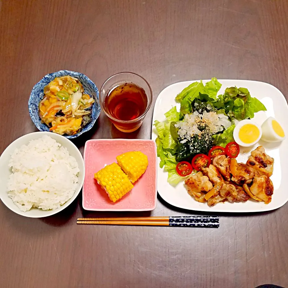 鶏肉の塩レモン焼の夜ご飯♡|Mami.Nさん