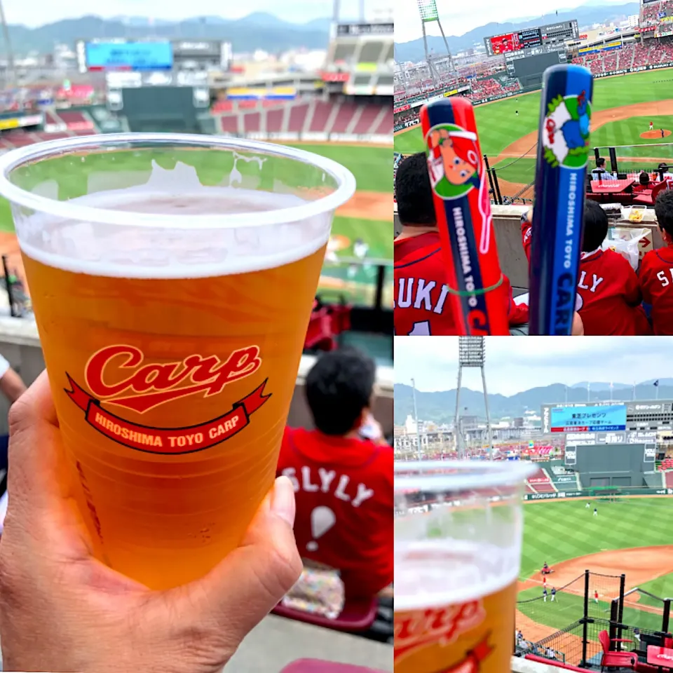 Snapdishの料理写真:2018年5月30日☆カープ観戦 対西武⚾️交流戦🍺球場メシとゆうかビール🍺笑|MAPITEEさん