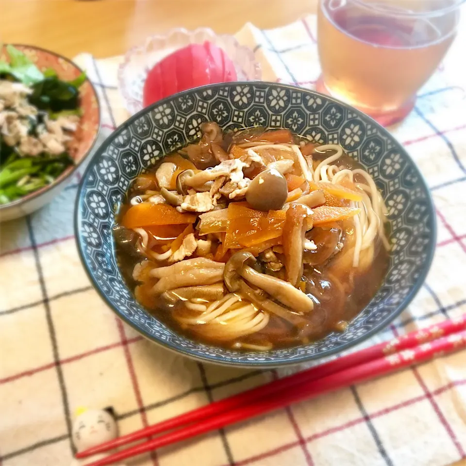 Snapdishの料理写真:肉汁にゅうめん|y u iさん