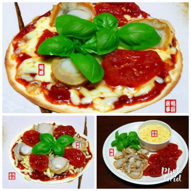 mini pizza with scallops|steven z.y.さん