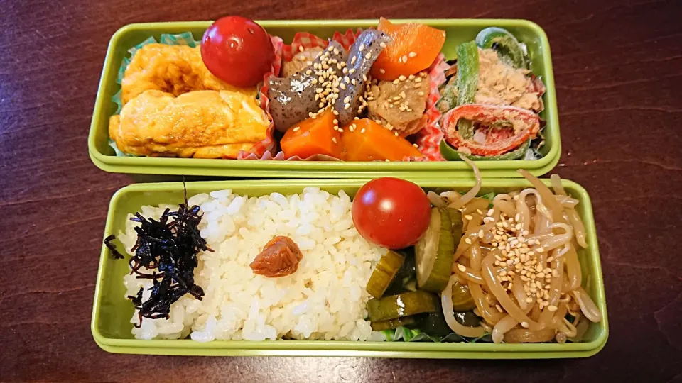 ヘルシー弁当
 #今日のお弁当|りょーさん