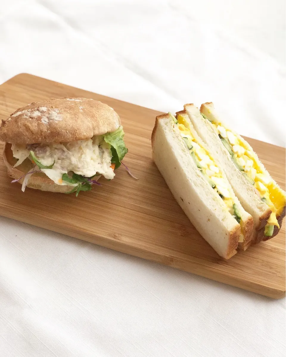 自家製食パンとクッペで🥪
ポテトサラダクッペ
ハムエッグサンド|REINA✨さん