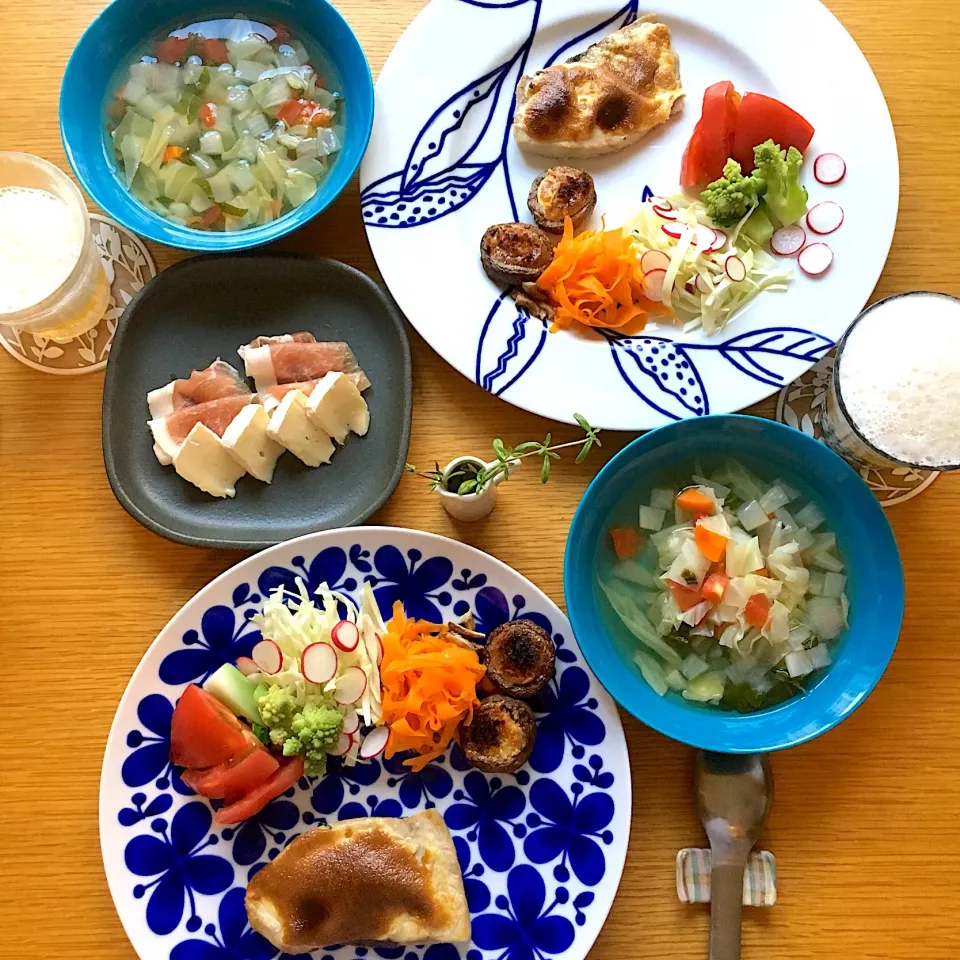 メカジキのマヨネーズ焼きの晩ごはん|むぎこさん