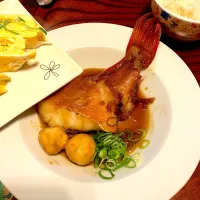 Snapdishの料理写真:THE和食 赤魚の煮付けとだし巻き卵|ちこたんさん