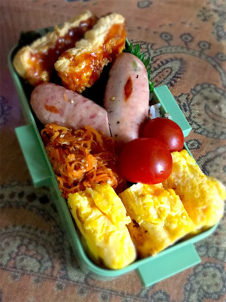 #のっけ弁当  #卵焼き #お昼ご飯 #ウインナー|renharuruさん