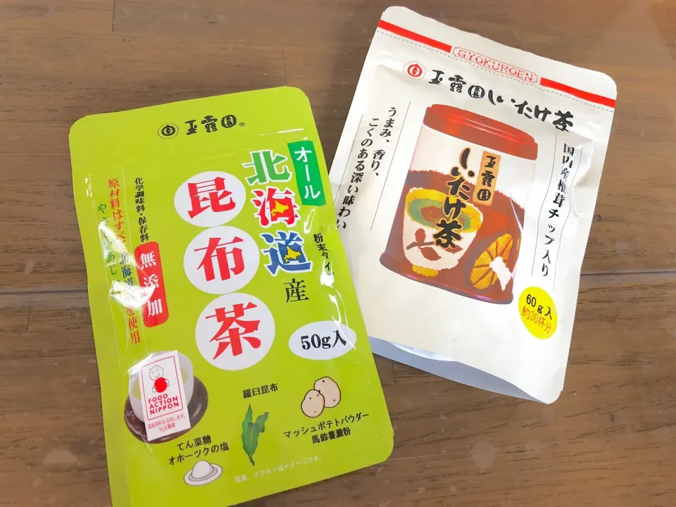 20180528 mon・モニターでいただきもの◡̈⋆＊オール北海道産こんぶ茶＊しいたけ茶袋入（『玉露園』さん）|《 Rie 》pochiko3xxxさん