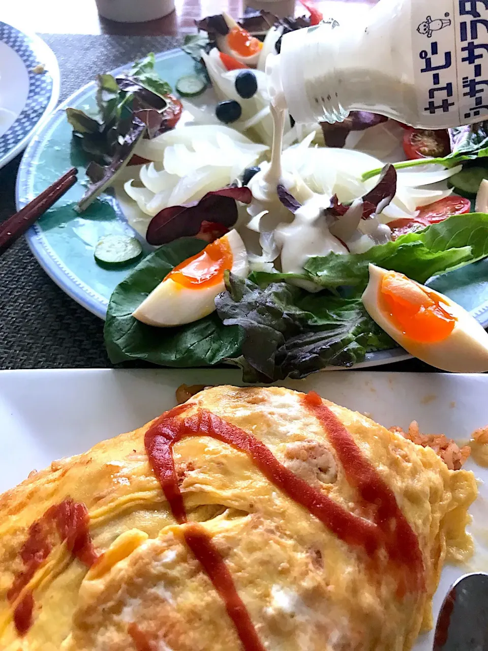 Snapdishの料理写真:シュトーレンママさんの料理 新玉ねぎシンプル温サラダ🥗|シュトママさん