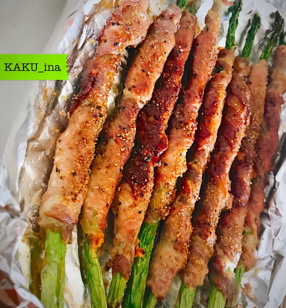 😋アスパラガスの肉巻き🥓✨|カクの中華流🌱さん