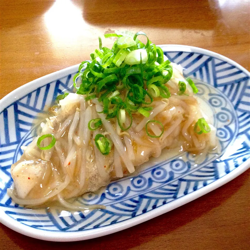 島根県産〜鱈のもやし包み餡掛け🍀みの虫風にね〜🤗💕|まいりさん