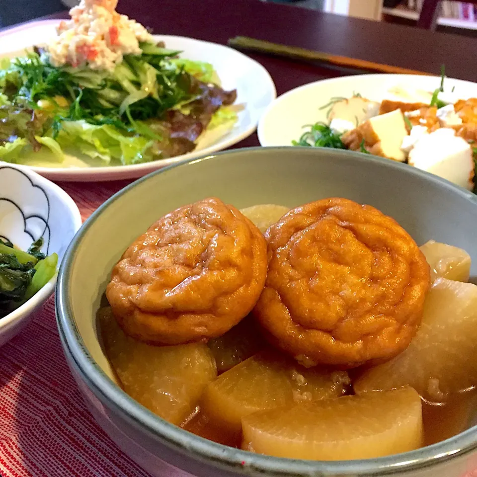 Snapdishの料理写真:魚河岸あげと大根の煮物|みゆきさん