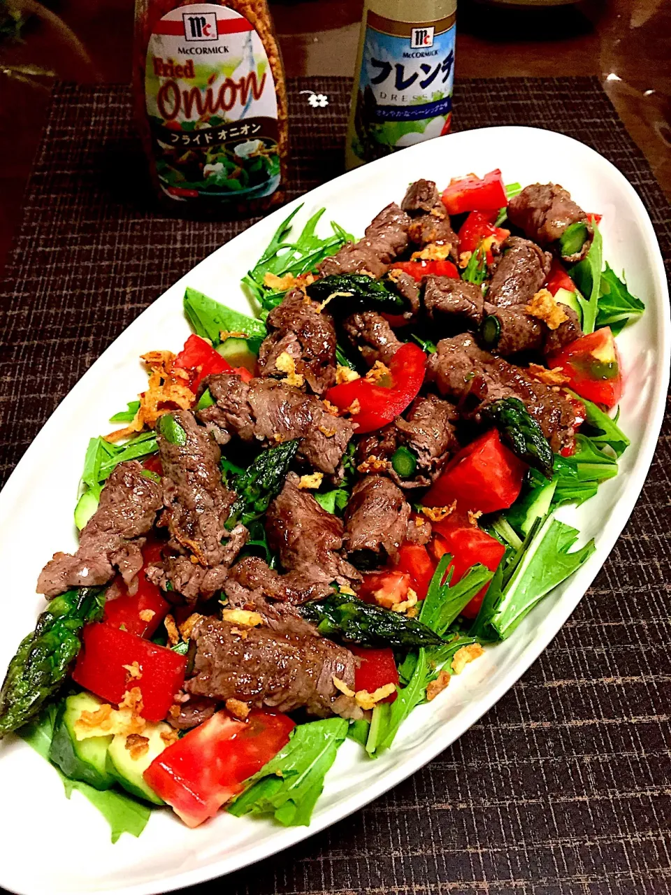 アスパラの牛肉巻きのサラダ仕立て🥗|tachiさん