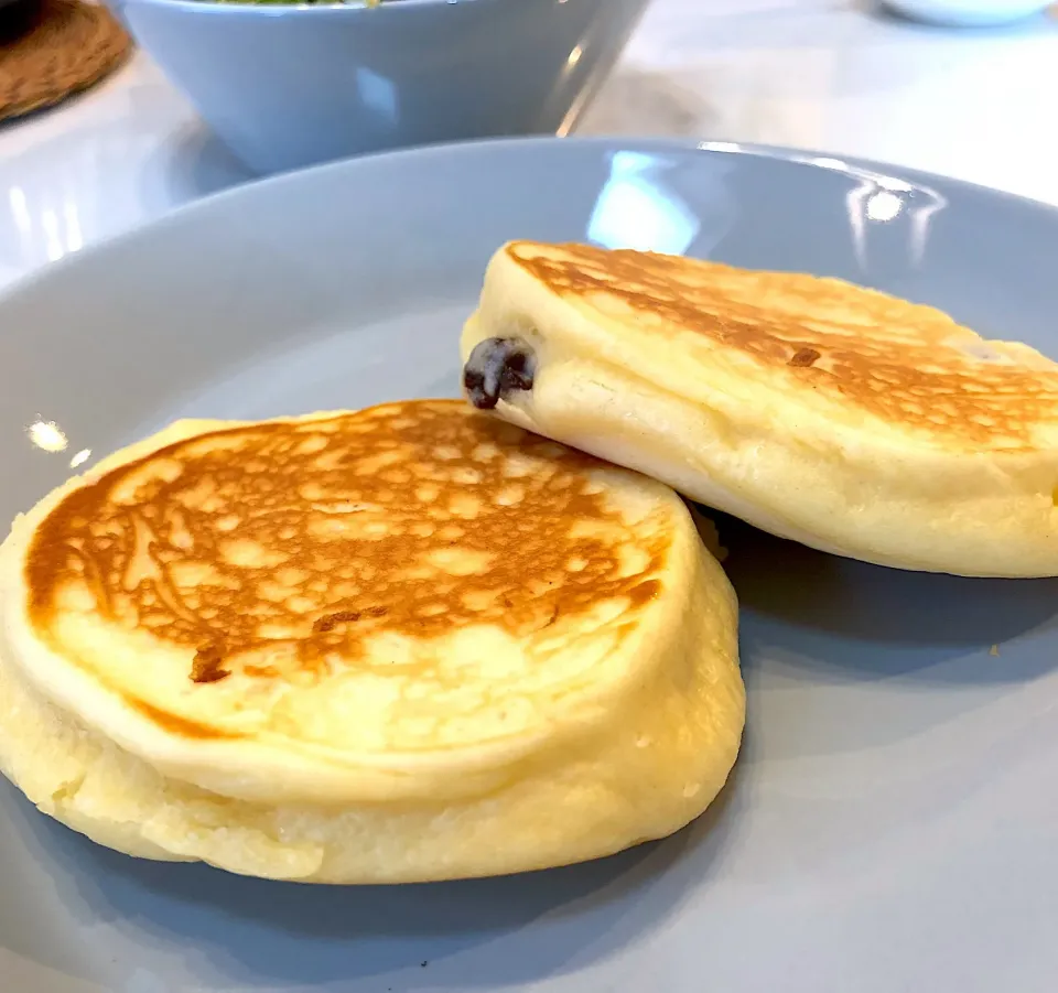 頂き物のオーガニックレーズンを入れてパンケーキ🥞✨|NOBUちえさん