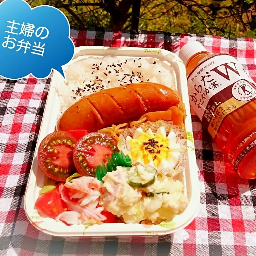 Snapdishの料理写真:日曜日‥主婦のお弁当…🍀*゜
残り物だらけのobentou🍱🍴|kimi=kimi🌼Kitchenさん